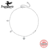 TrustDavis 925 Sterling Silver CZ Bracelet For Daughter Gift