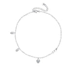 TrustDavis 925 Sterling Silver CZ Bracelet For Daughter Gift