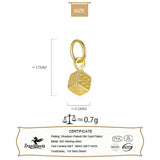 TrustDavis 925 Silver Geometric Charm Pendant DIY Jewelry