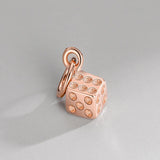 TrustDavis 925 Silver Geometric Charm Pendant DIY Jewelry