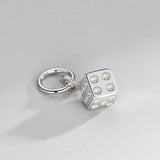 TrustDavis 925 Silver Geometric Charm Pendant DIY Jewelry