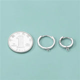 Davis 925 Sterling Silver Ball Hanger Earrings for Women DIY Jewelry