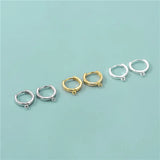Davis 925 Sterling Silver Ball Hanger Earrings for Women DIY Jewelry