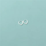 Davis 925 Sterling Silver Ball Hanger Earrings for Women DIY Jewelry