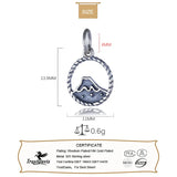 TrustDavis 925 Silver Mountain Charm Pendant DIY Jewelry