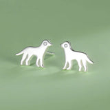 TrustDavis 925 Sterling Silver Dog Stud Earring for Teen Girls DK009