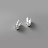 Davis 925 Sterling Silver Smooth Surface Ear Cuff Clip Earrings
