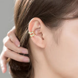 Davis 925 Sterling Silver Ear Cuff Clip Earrings Without Piercing