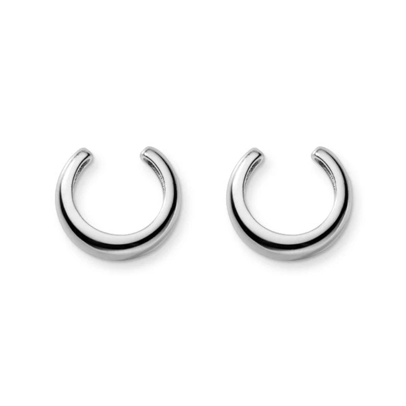 Davis 925 Sterling Silver Ear Cuff Clip Earrings Without Piercing