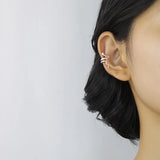 925 Silver Snake Ear Cuff Clip Earrings Women Girl without Piercing DS1135