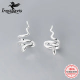 925 Silver Snake Ear Cuff Clip Earrings Women Girl without Piercing DS1135