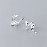 925 Silver Snake Ear Cuff Clip Earrings Women Girl without Piercing DS1135