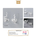 925 Silver Snake Ear Cuff Clip Earrings Women Girl without Piercing DS1135