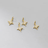 Davis Real 925 Sterling Silver Sparkling Star Necklace Pendant for Women