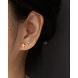 925 Sterling Silver CZ Stud Earrings For Women Party