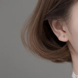 TrustDavis 925 Silver Dolphin Stud Earrings for Daughter Girls Women