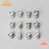 TrustDavis 925 Sterling Silver Zodiac Charm Pendant DIY Jewelry