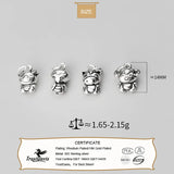 TrustDavis 925 Sterling Silver Zodiac Charm Pendant DIY Jewelry