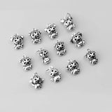 TrustDavis 925 Sterling Silver Zodiac Charm Pendant DIY Jewelry