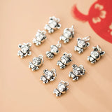 TrustDavis 925 Sterling Silver Zodiac Charm Pendant DIY Jewelry