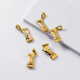 TrustDavis 925 Silver Sweet 18K Candy Pendant DIY Necklace Bracelet Jewelry