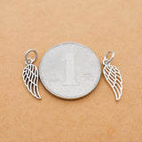 TrustDavis 925 Silver Angel Wings Pendant DIY Necklace Bracelet HY811