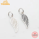 TrustDavis 925 Silver Angel Wings Pendant DIY Necklace Bracelet HY811
