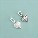 TrustDavis 925 Sterling Silver Sweet Wishes Smile Heart Pendant