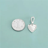 TrustDavis 925 Sterling Silver Sweet Wishes Smile Heart Pendant