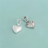 TrustDavis 925 Sterling Silver Sweet Wishes Smile Heart Pendant