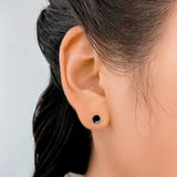 925 Silver Glaze Screw Earring Women Wedding Jewelry