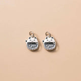 TrustDavis 925 Sterling Silver Cat Fish Charm Pendant DIY Necklace Bracelet