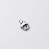 TrustDavis 925 Sterling Silver Cat Fish Charm Pendant DIY Necklace Bracelet