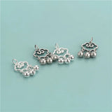 925 Sterling Silver Sweet Cloud Bell Charm Pendant DIY Necklace Accessories