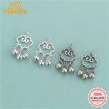 925 Sterling Silver Sweet Cloud Bell Charm Pendant DIY Necklace Accessories