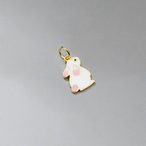 TrustDavis 925 Sterling Silver Rabbit Pendant DIY Necklace