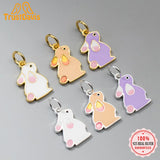 TrustDavis 925 Sterling Silver Rabbit Pendant DIY Necklace