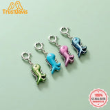 TrustDavis 925 Sterling Silver Dinosaur Pendant DIY Necklace