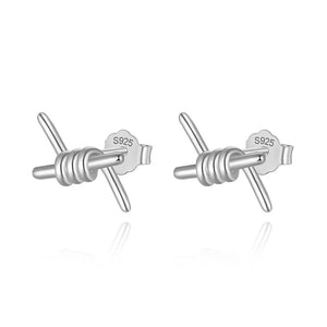 TrustDavis 925 Sterling Silver Spring Stud Earrings For Women Wedding Party