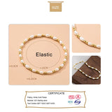 TrustDavis 925 Silver Freshwater Pearl Bracelet for Women DA2059