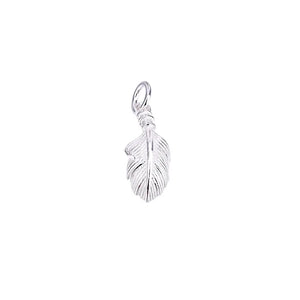 TrustDavis 925 Silver Feather Pendant DIY Necklace Bracelet