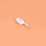 TrustDavis 925 Silver Feather Pendant DIY Necklace Bracelet