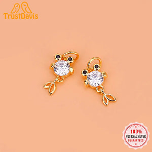 TrustDavis Sweet Fish Charm Pendant for Jewelry Making