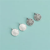 TrustDavis 925 Sterling Silver Flower Round Bracelet Necklace DIY Jewelry