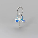 Davis 925 Sterling Silver Flower Pendant for Kids DIY Necklace Bracelet