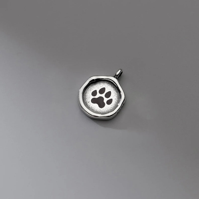 Davis 925 Sterling Silver Footprint Charm Pendant DIY Jewelry