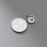 Davis 925 Sterling Silver Footprint Charm Pendant DIY Jewelry