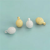 TrustDavis 925 Sterling Silver Durian Pendant DIY Jewelry