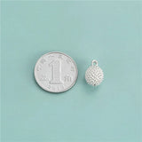 TrustDavis 925 Sterling Silver Durian Pendant DIY Jewelry