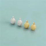 TrustDavis 925 Sterling Silver Durian Pendant DIY Jewelry